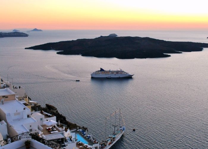 Santorini Greek island - Celestyal Olympia cruise ship - Cruises in Greece - Greek cruises - Greek Travel Packages - Cruise Greek islands - Travel to Greek islands - Tours in Greece - Travel Agency in Greece
