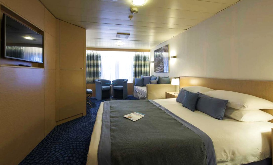 Celestyal Olympia cruise ship - Category SJ - Junior Suite - short cruise in Greece and Turkey - Cruises in Greece - Greek cruises - Greek Travel Packages - Cruise Greek islands - Travel to Greek islands - Tours in Greece - Atlantis Travel Agency in Athens Greece