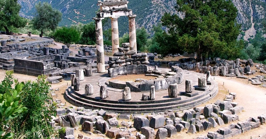 Delphi Tholos of Athena Pronea - ancient Delphi Greece - Greek Travel Packages - Greek tours - Travel to Greece - Tours in Greece - Travel Agency in Greece