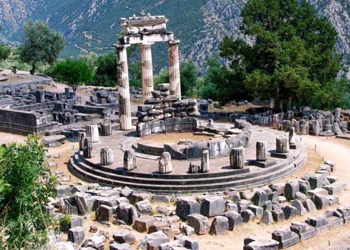 Delphi Tholos of Athena Pronea - ancient Delphi Greece - Greek Travel Packages - Greek tours - Travel to Greece - Tours in Greece - Travel Agency in Greece