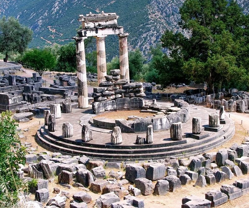 Delphi Tholos of Athena Pronea - ancient Delphi Greece - Greek Travel Packages - Greek tours - Travel to Greece - Tours in Greece - Travel Agency in Greece