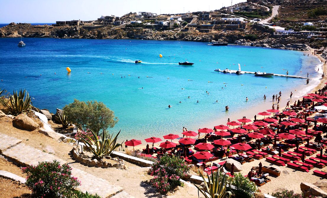 Mykonos beach - Cruises in Greece - Greek cruises - Greek Travel Packages - Cruise Greek islands - Travel to Greek islands - Tours in Greece - Travel Agency in Greece