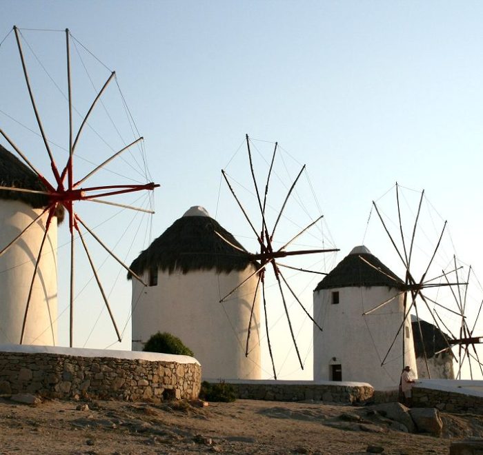Mykonos windmills - Cruises in Greece - Greek cruises - Greek Travel Packages - Cruise Greek islands - Travel to Greek islands - Tours in Greece - Travel Agency in Greece