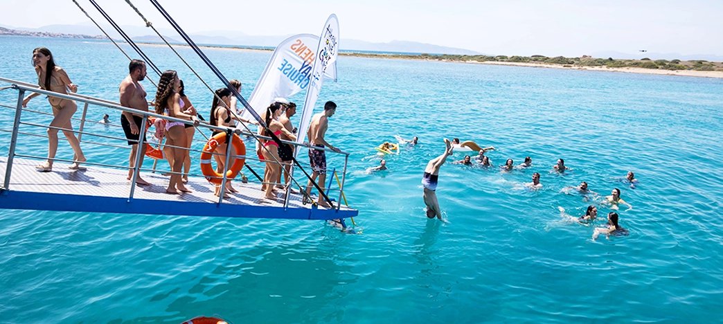 Athens Swimming Cruise - a perfect day at the Greek islands!